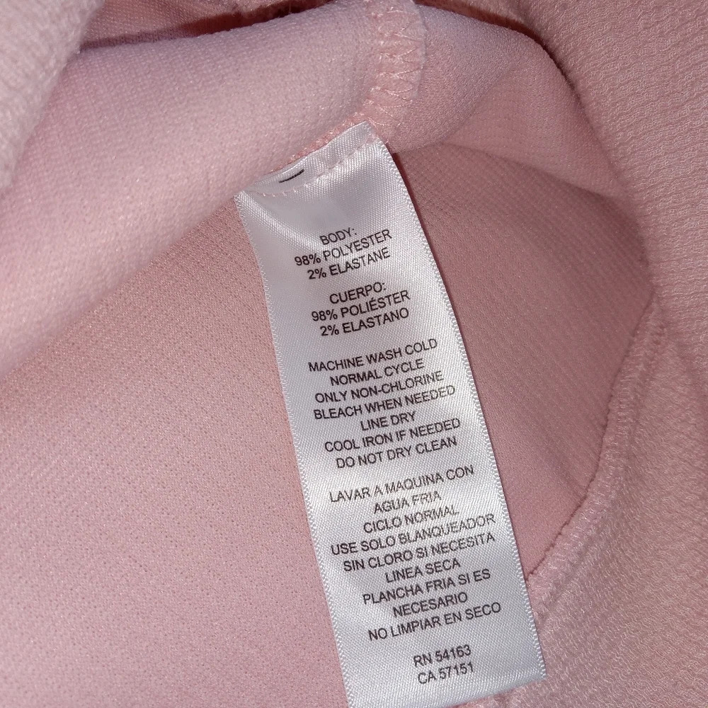 Marc NY by Andrew Marc Pink Longsleeve Ribbed V-neck Pullover Sweater size XXL - Picture 4 of 8